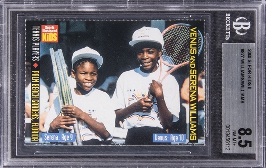 2000 Sports Illustrated For Kids II #877 Serena & Venus Williams - BGS NM-MT+ 8.5